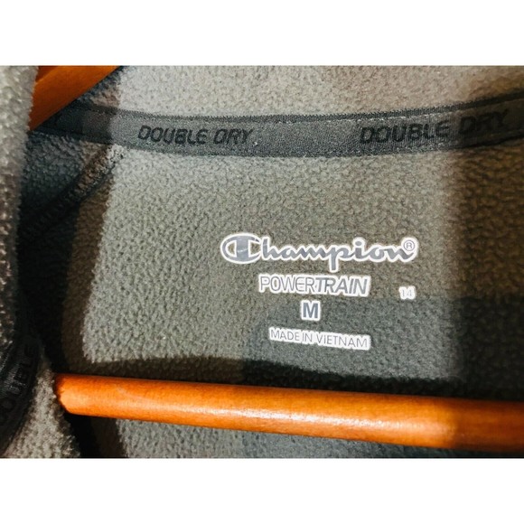 Michigan Wolverines Logo NCAA 1/4 Zip Pullover Champion Gray Size Medium - Picture 4 of 5